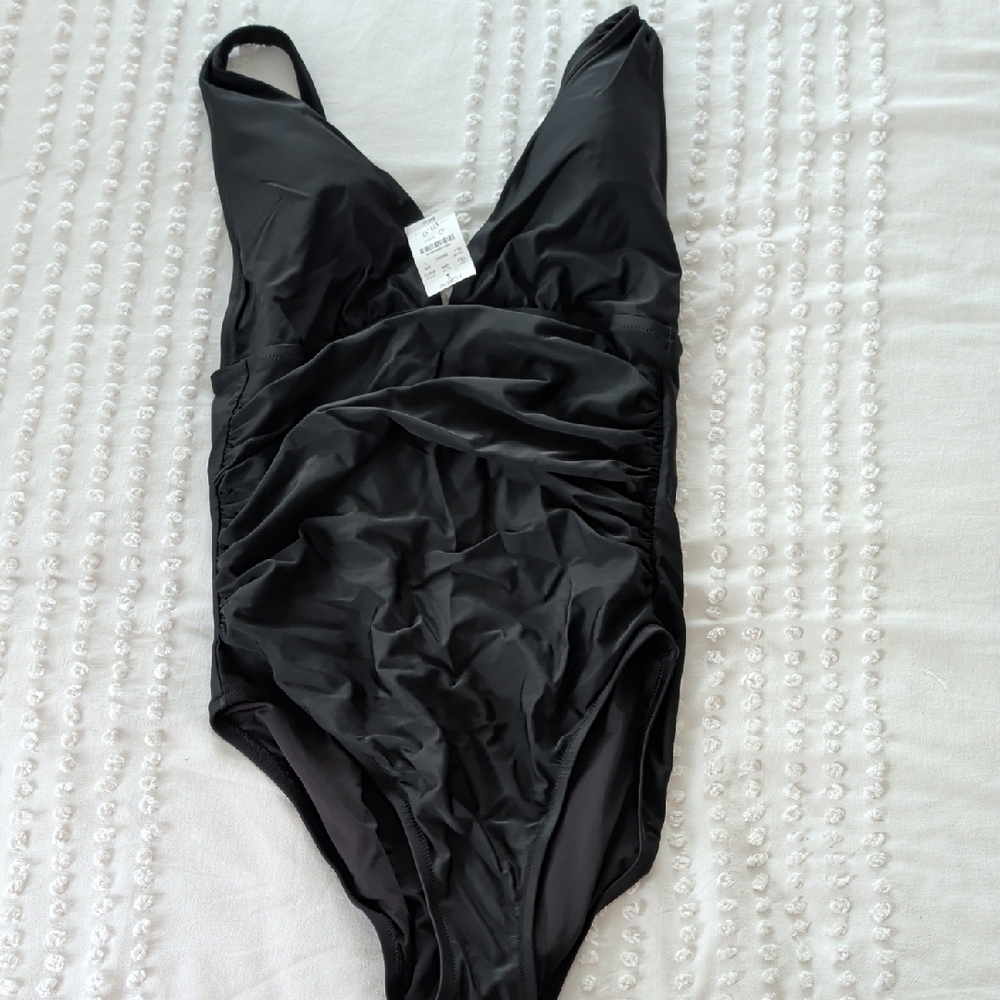 J. Crew Classic Black Swimsuit